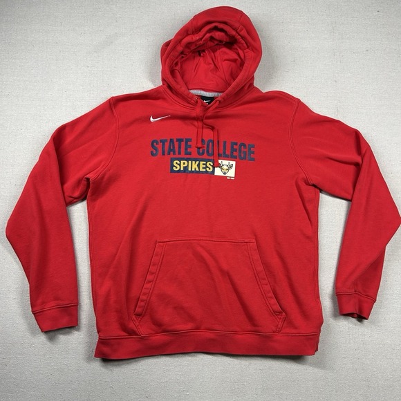 Nike Spikes Hoodie Mens L State‎ College Minor League Baseball MILB Pullover - Picture 1 of 10